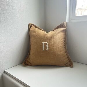 Pottery Barn jute braided pillow + insert